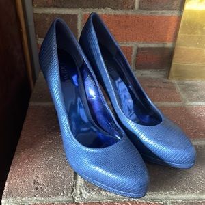 Nine West stilettos, blue, never worn